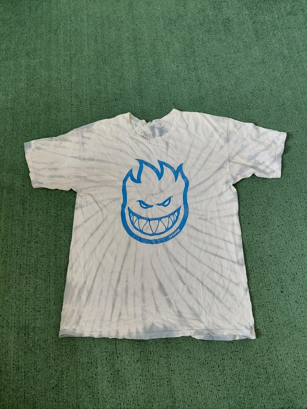 Spitfire Wheels Bighead Logo Tie Dye T Shirt Sz Large